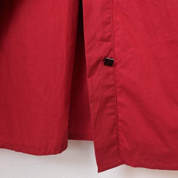 Kazo Red Wrap Around Shirt Dress Size M Medium 6 - Picture 6 of 6